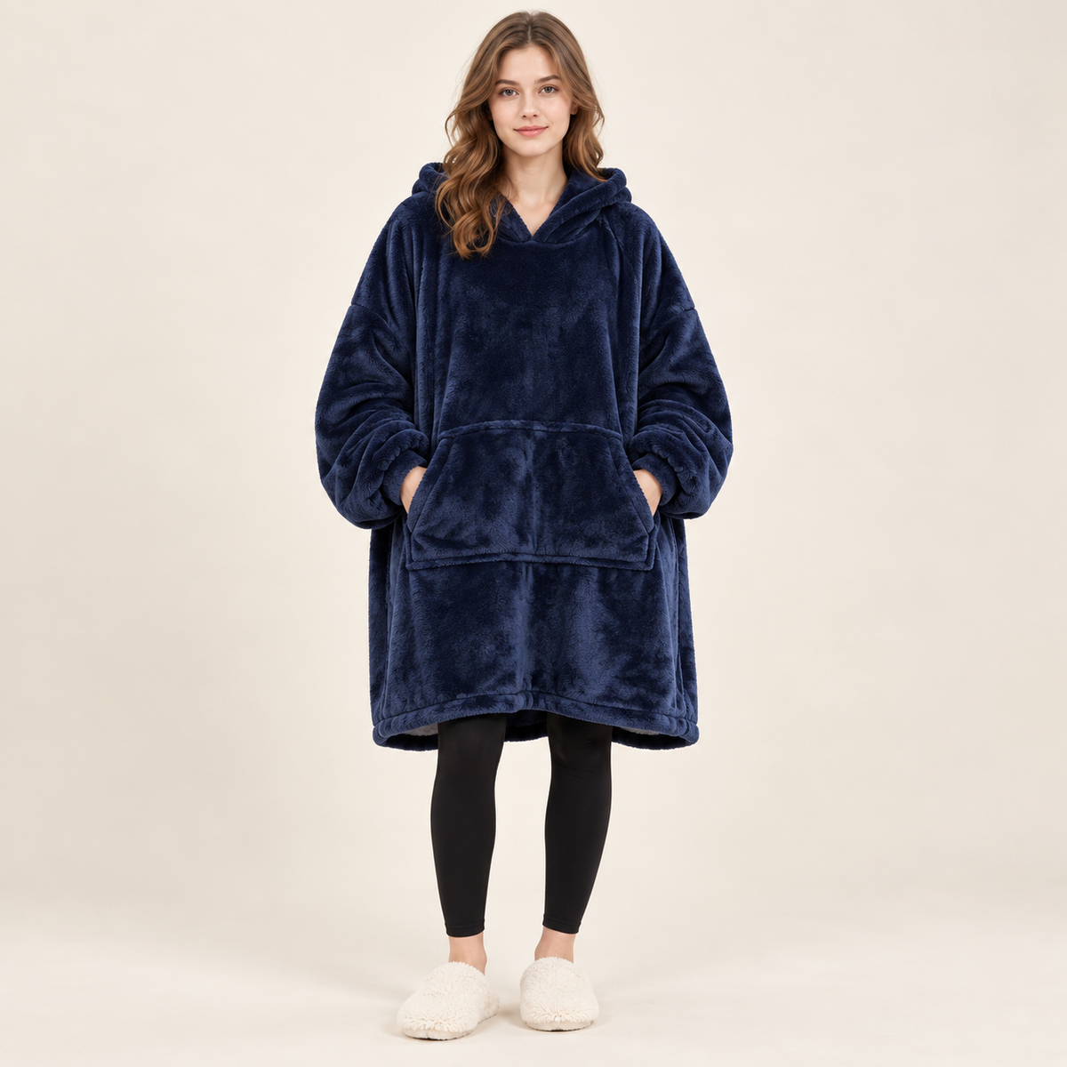 Oversized Heated Wearable Hoodie Blanket
