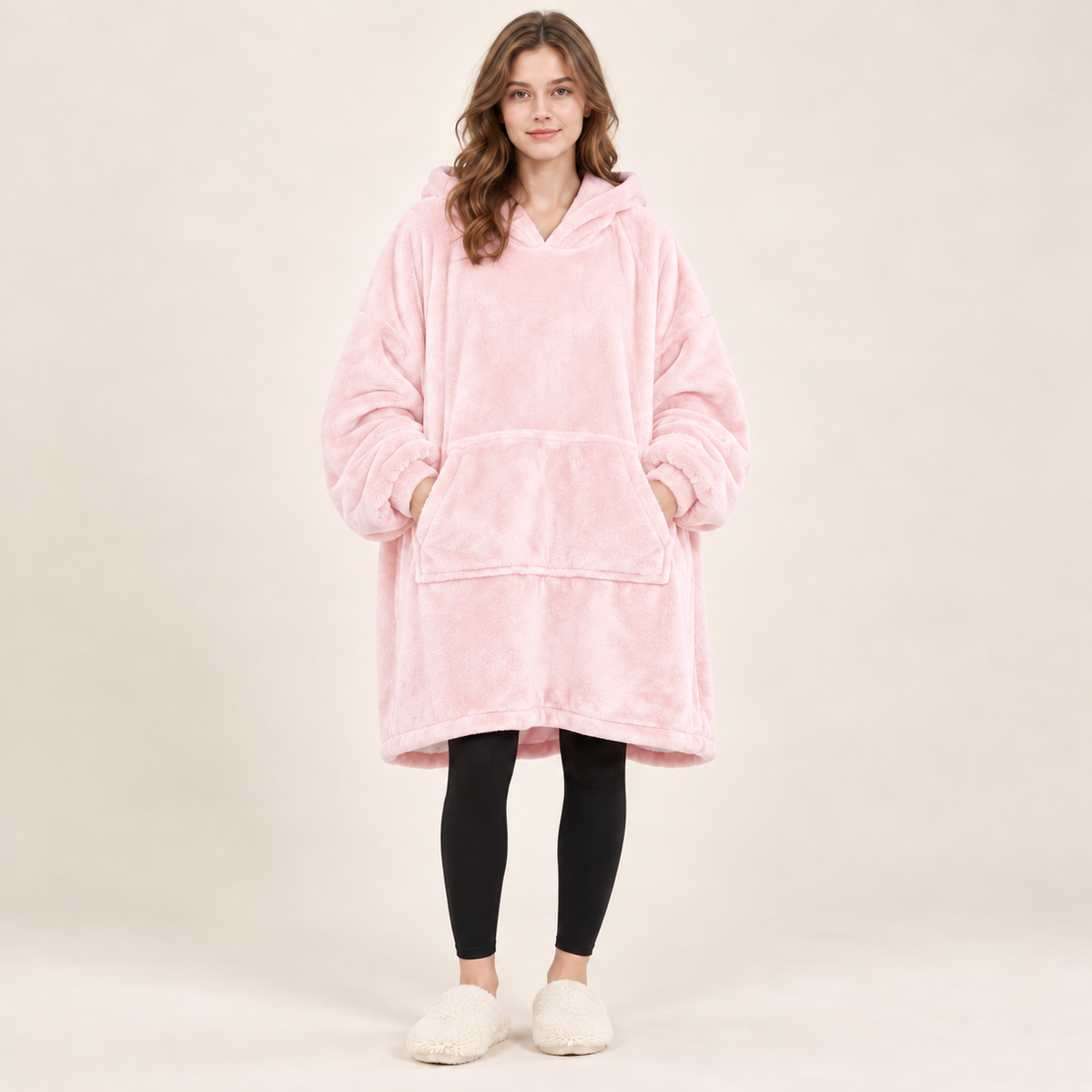 Oversized Heated Wearable Hoodie Blanket