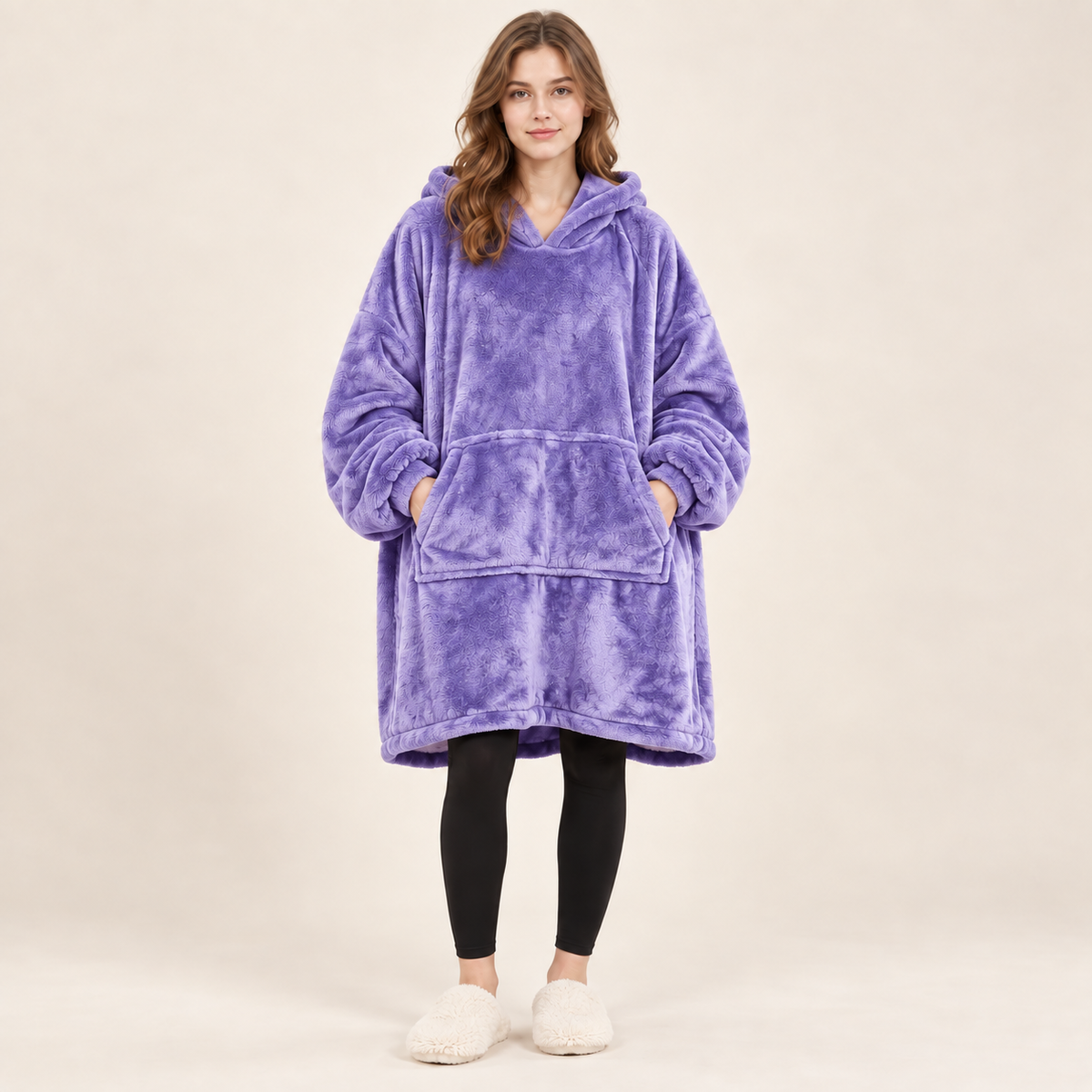 Oversized Heated Wearable Hoodie Blanket